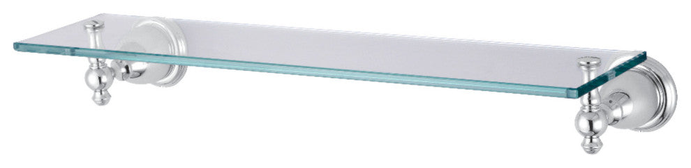 Kingston Brass Glass Shelf, Polished Chrome