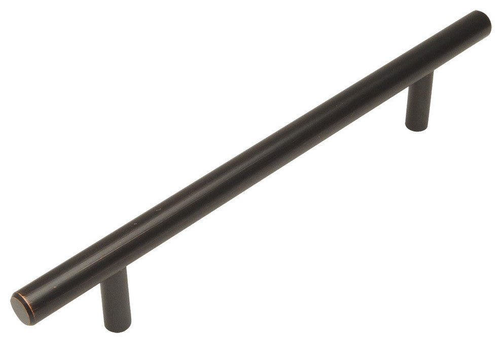 Cosmas 404-128ORB Oil Rubbed Bronze Slim Line Euro Style Cabinet Pull, Set of 5