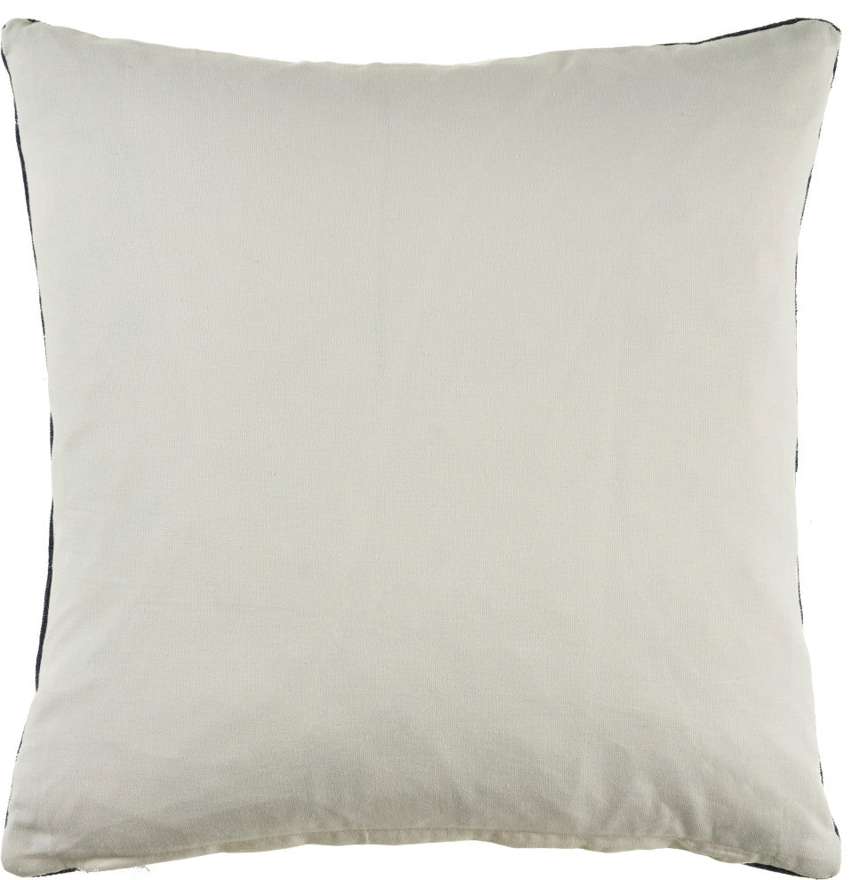 Intricate Medallion Cotton Throw Pillow, Navy