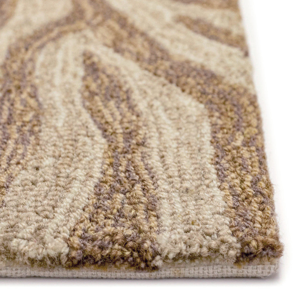Ravella Zebra Indoor/Outdoor Rug, Brown, 8' Square