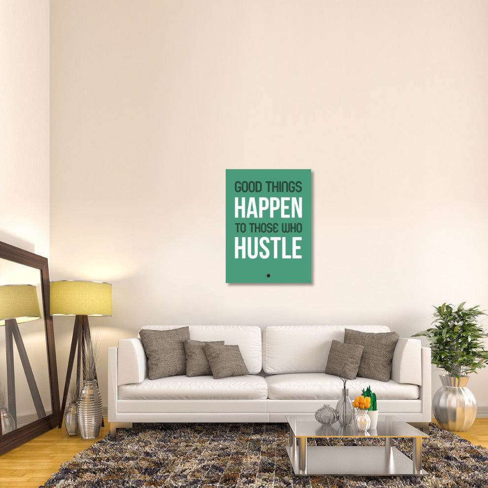 "Good Thing Happen Poster Green" Fine Art Print