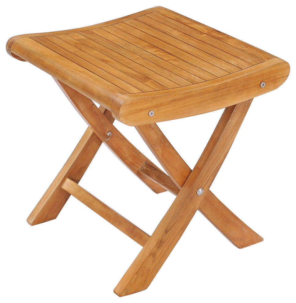 Teak Wood Italy Footstool / Side Table, made from A-Grade Teak Wood