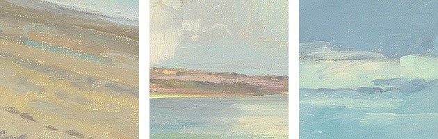 "Reflected Clouds, Oxwich Beach, 2001" Canvas Art, 36"x24"x1.25"