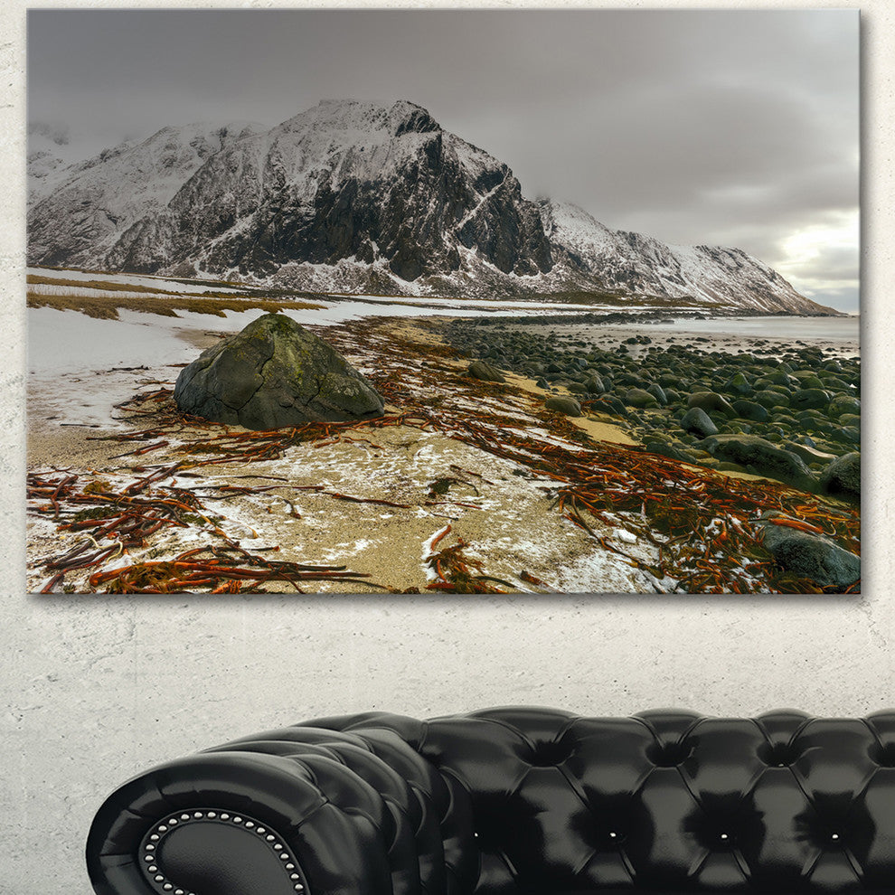 Eggum Lofoten Islands Norway, Landscape Canvas Art Print, 40"x30"