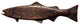 New Long Trout Left Face Cabinet Pull, Oil Rubbed Bronze