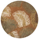 Havana 2623 Rust Fern View Rug, 7'6" Round