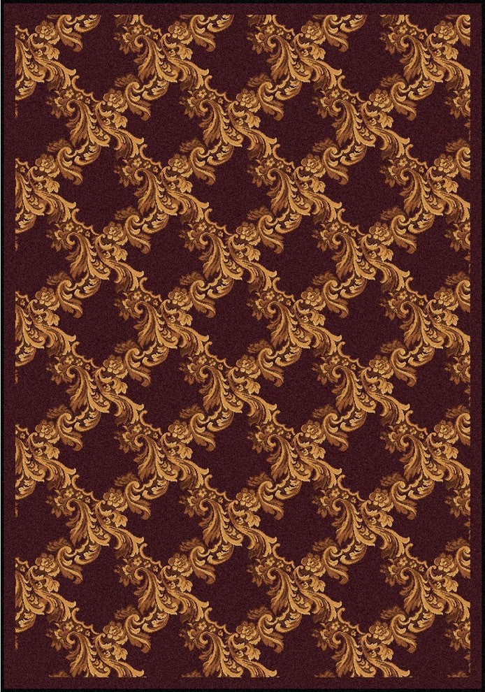 Any Day Matinee Rug, Corinth, Burgundy, 3'10"x5'4"