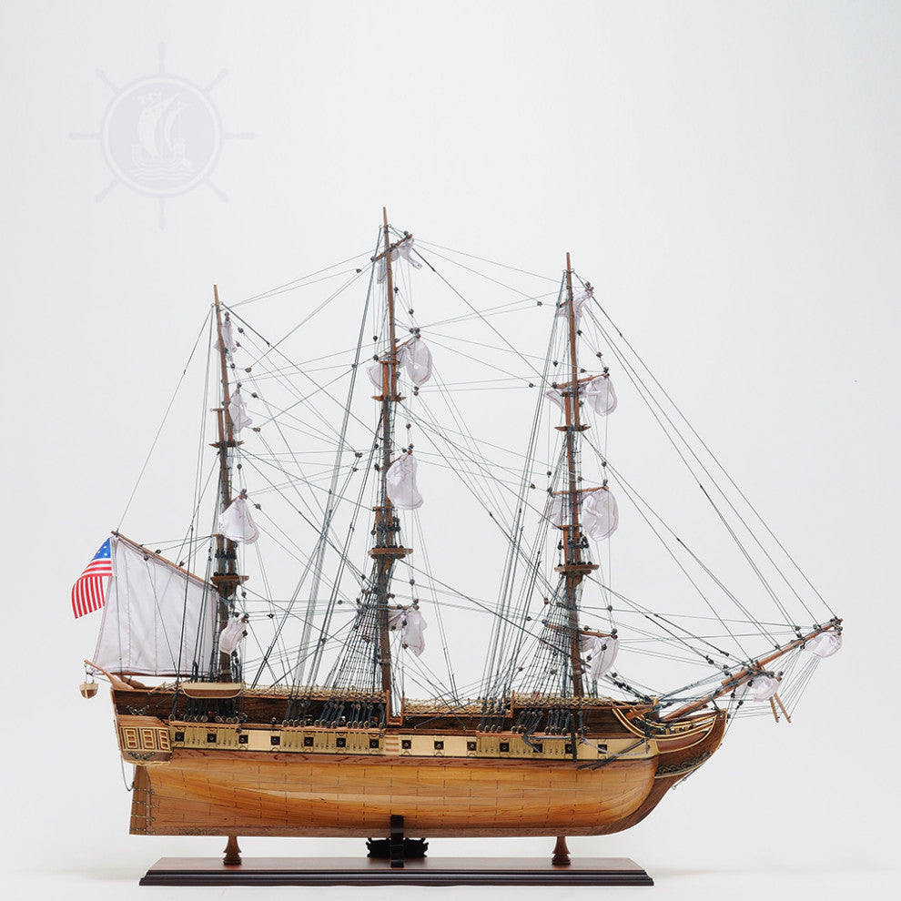 Uss Constitution Large With Floor Display Case