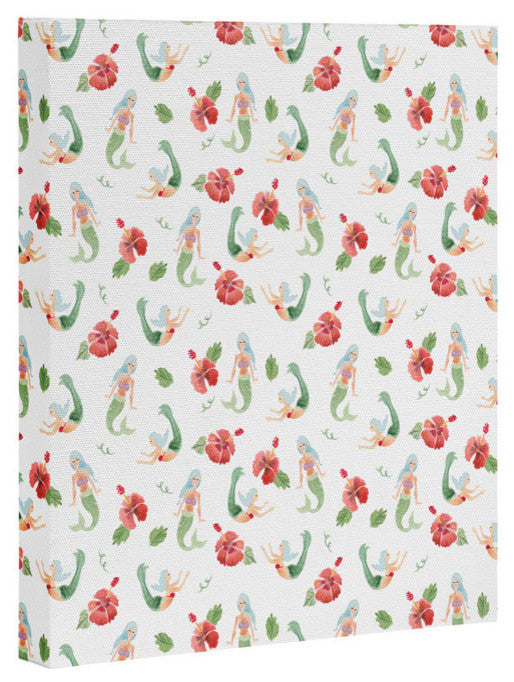 Deny Designs Wonder Forest Mystical Mermaids Art Canvas