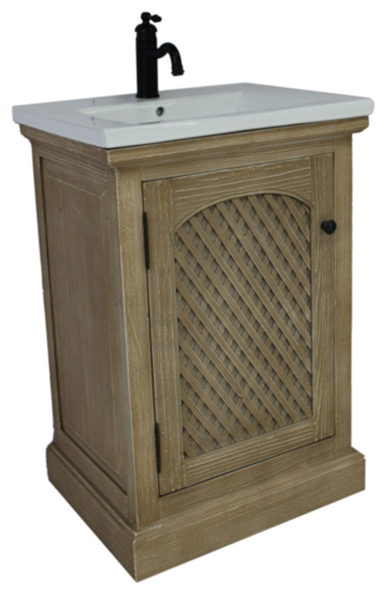 Rustic Style 24, Inch Bathroom Vanity