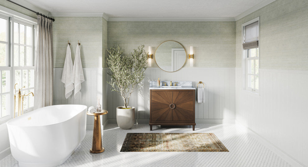 Livex Lighting Aero 2-Light ADA Bath Vanity Wall Light, Antique Brass