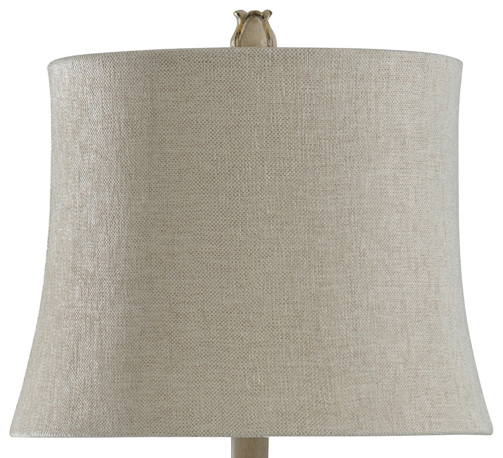 Anastasia Table Lamp, Gray Wash, Beige