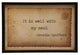 Spafford Quote, Copper And Black Shadowbox