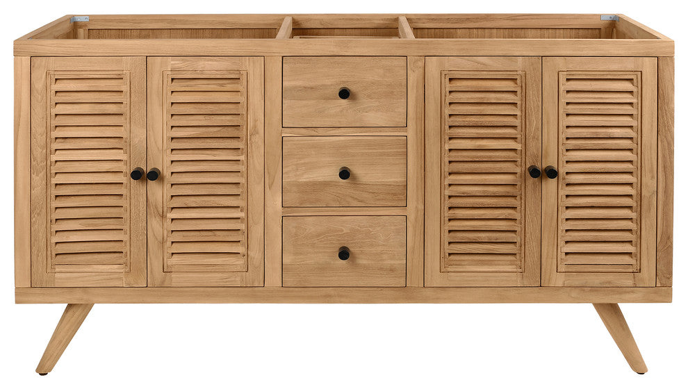 Avanity Harper Vanity Only, Natural Teak, 60"