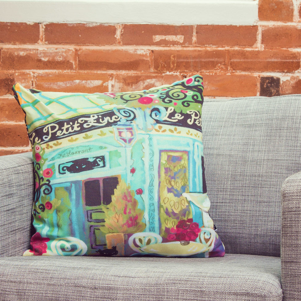 Natasha Wescoat Le Petit Zinc Outdoor Throw Pillow, 16x16x4