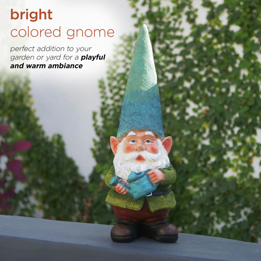 Gnome Holding a Watering Can Statue