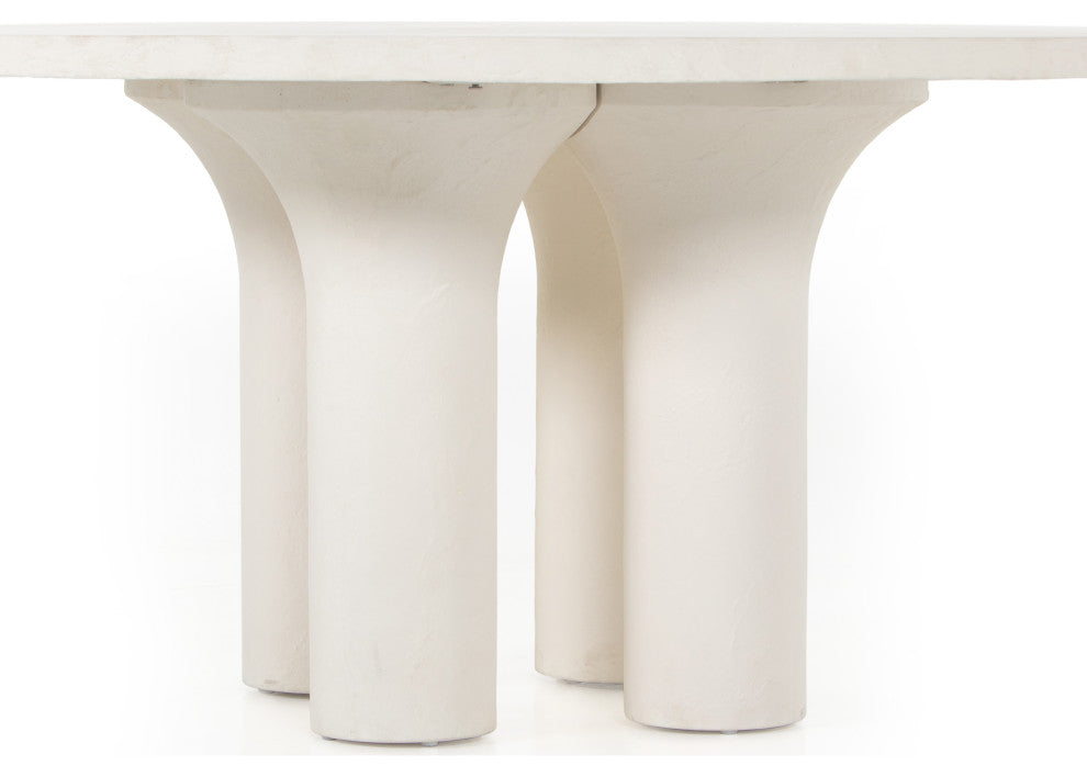 Parra Round Dining Table-Plaster Molded