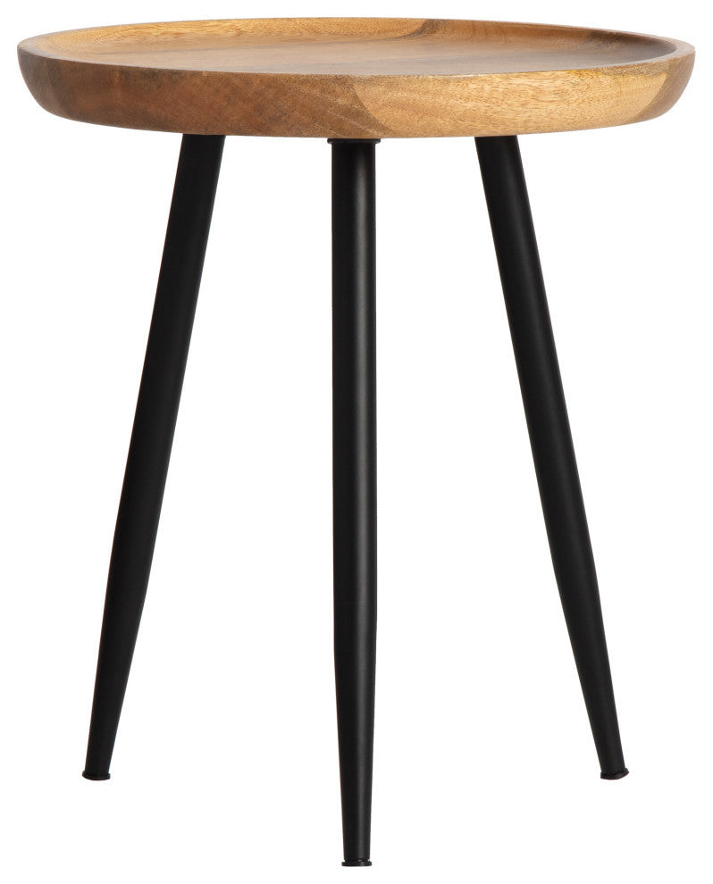 Chevery Small Tri Pin Side Table, Natural