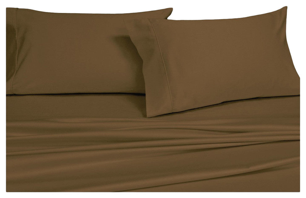 Attached Soft Microfiber Waterbed Sheet Set, Taupe, King/Cal King