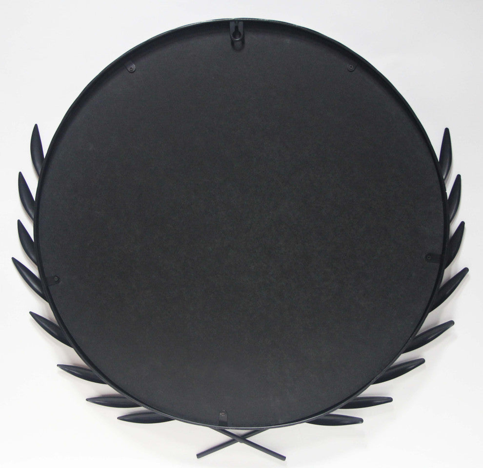 Emperor Black Decorative 21 in Wall Mirror