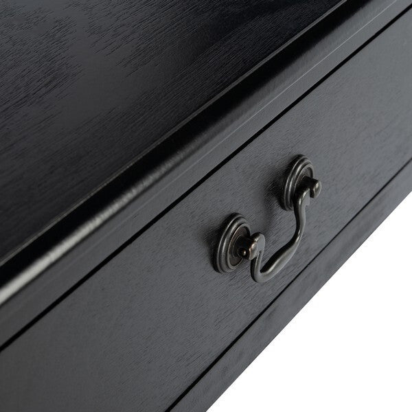 Safavieh Athena 2 Drawer Console Table, Black