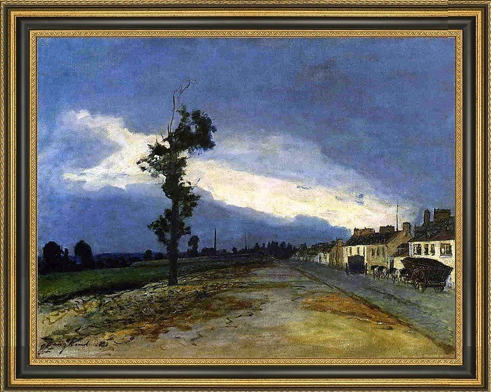 Johan Barthold Jongkind La Cote-Saint-Andre Framed Premium Canvas Print, 18"x24"