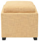 Safavieh Harrison Single Tray Ottoman, Gold Viscose/Polyester