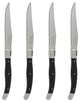 Laguiole Black Steak Knives, Set of 4