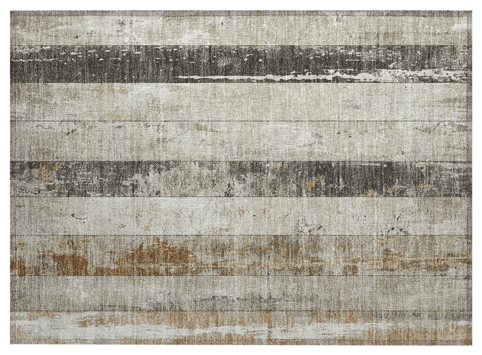 Machine Washable Indoor/Outdoor Chantille ACN1868 Beige 1'8" x 2'6" Rug