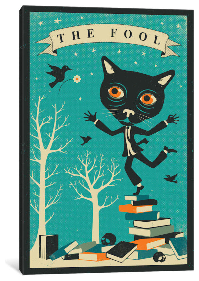 "Tarot Card Cat The Fool" by Jazzberry Blue, 26x18x1.5