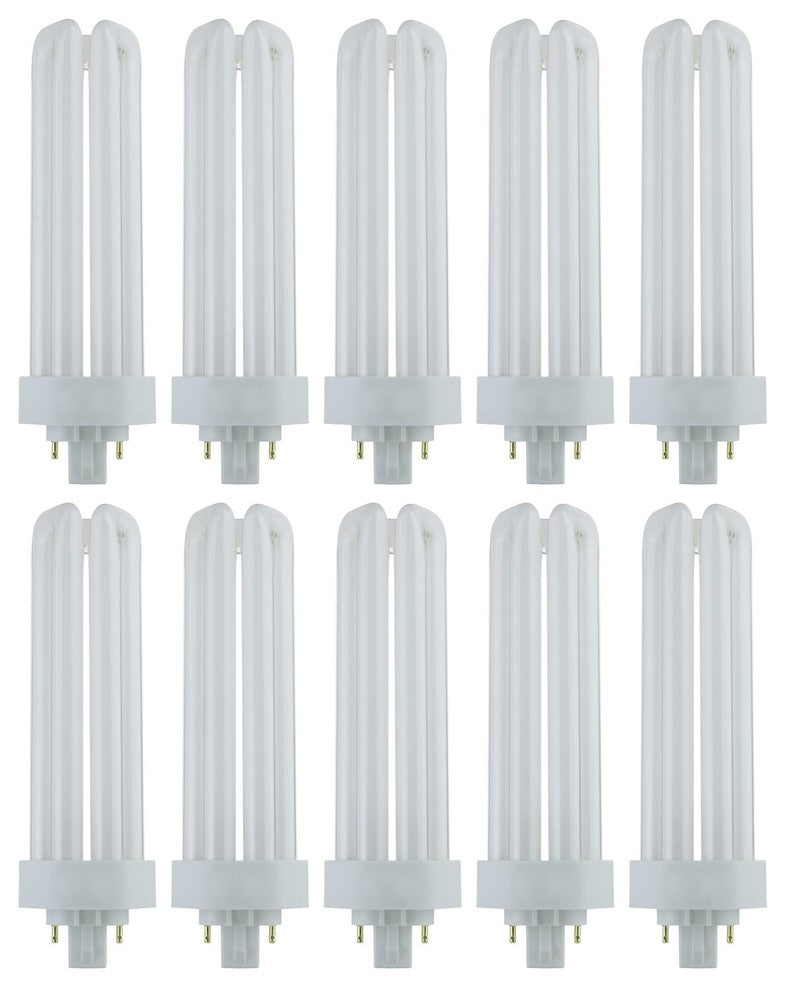 10 Pack Sunlite 42 Watt Plt 4 Pin Triple Tube, Gx24Q 4 Base, Daylight
