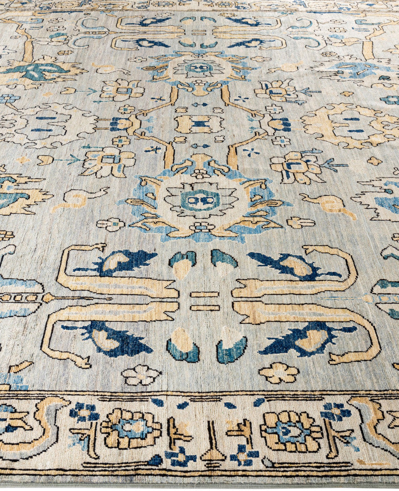 Serapi One-of-a-Kind Hand-Knotted Area Rug Gray, 8'1" x 10'0"