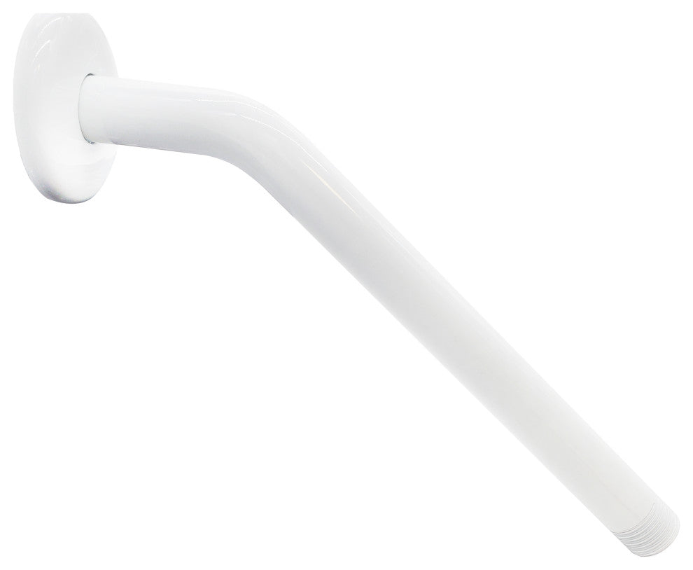 10" Shower Arm In Powder Coated White