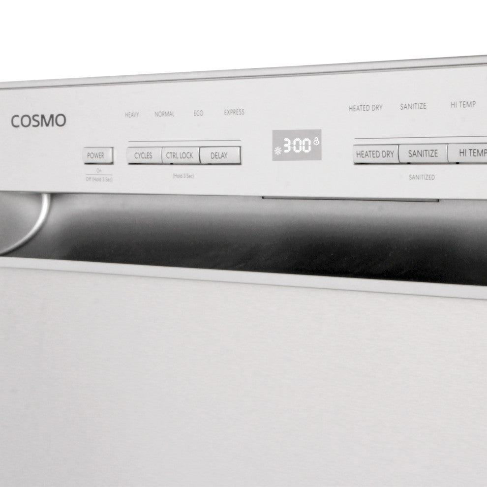 24 in. Front Control Built-In Tall Tub Dishwasher in Stainless Steel