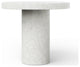 Mixx, Circa, Bar Height Dining Table, 47.25"Dia., Ivory Terrazzo