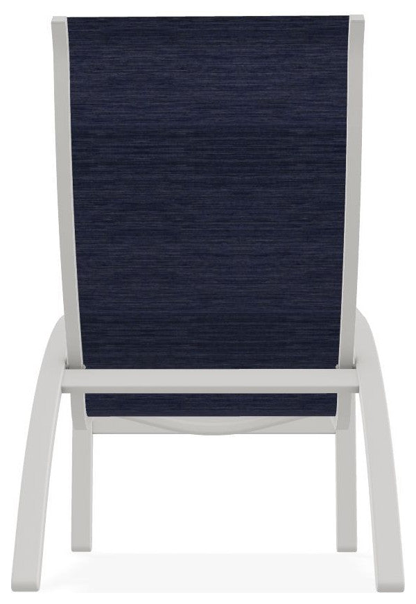 Kendall Sling Stackable Outdoor Lounge Chair, Collect Indigo/Snow