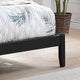 Apollo Queen Size Bed With Headboard, Black Finish, Natural