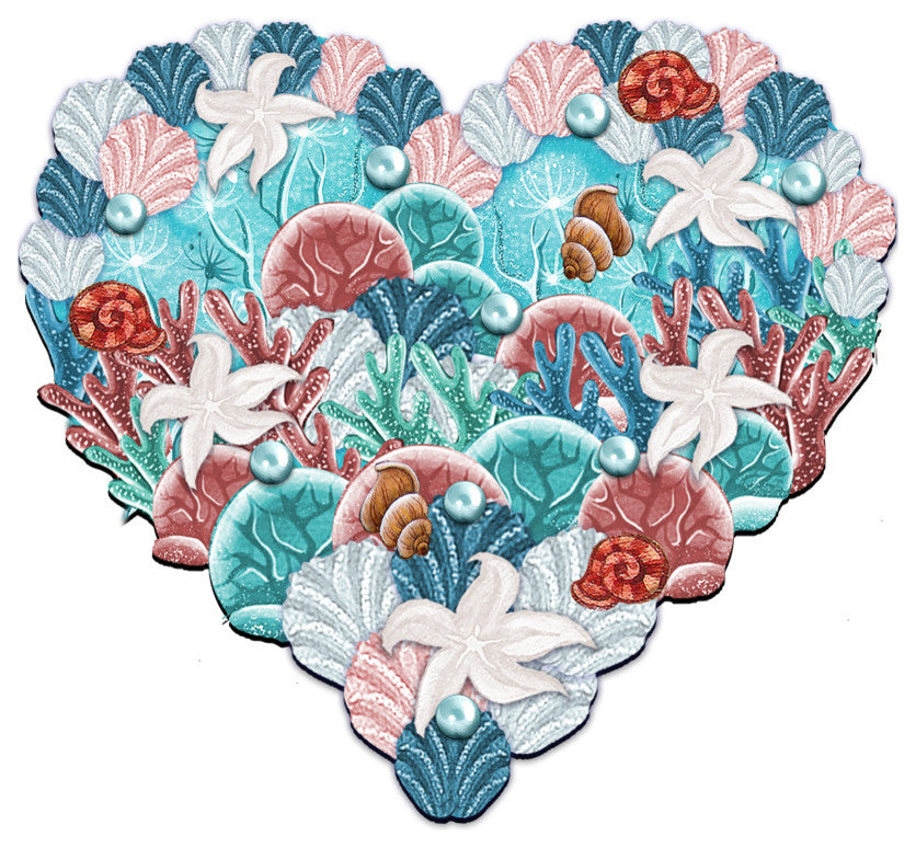 Costal Heart Door Ornament