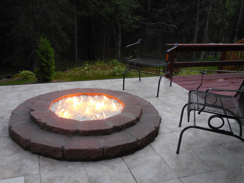 36" Double Ring and Complete Basic Propane Fire Pit Kit