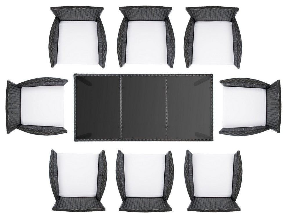 Safavieh Hailee Dining Set, Black / White