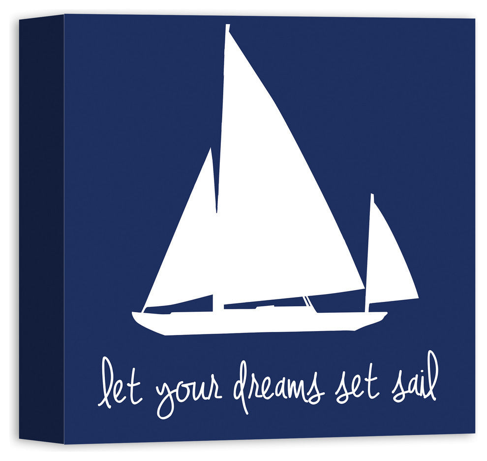 Dreams Set Sail 12x12 Canvas Wall Art