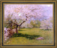 John Leslie Breck Apple Blossoms Framed Premium Canvas Print, 20"x25"
