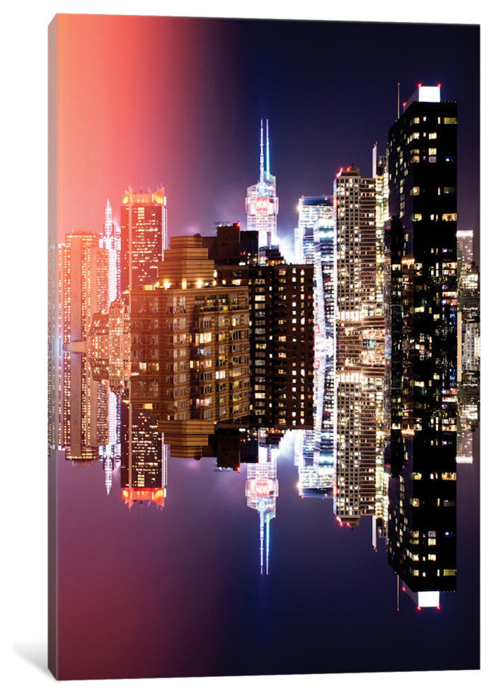 "Double Sided Manhattan Buildings" by Philippe Hugonnard, 26x18x1.5