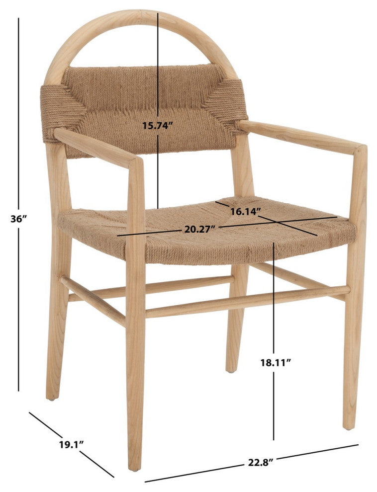 Safavieh Farley Dining Chair, Natural