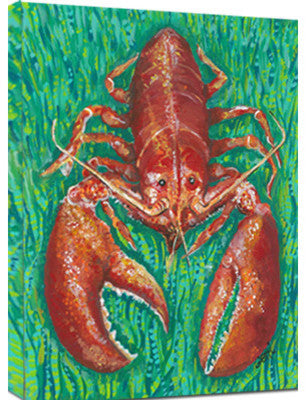 Lobster Canvas Art, 12x16"