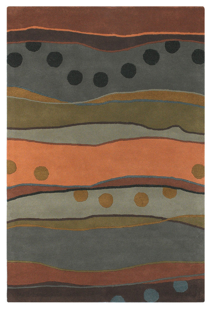 Antara Contemporary Area Rug, Multicolor, 7'9"x10'6" Rectangle