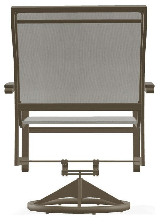 Bazza Sling Outdoor Swivel Rocker, Augustine Oyster/Beachwood