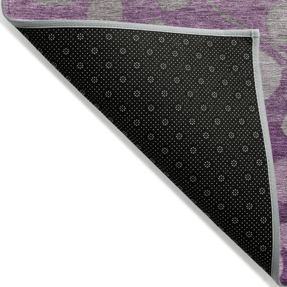 Machine Washable Indoor/Outdoor Chantille ACN1900 Purple 8' x 10' Rug