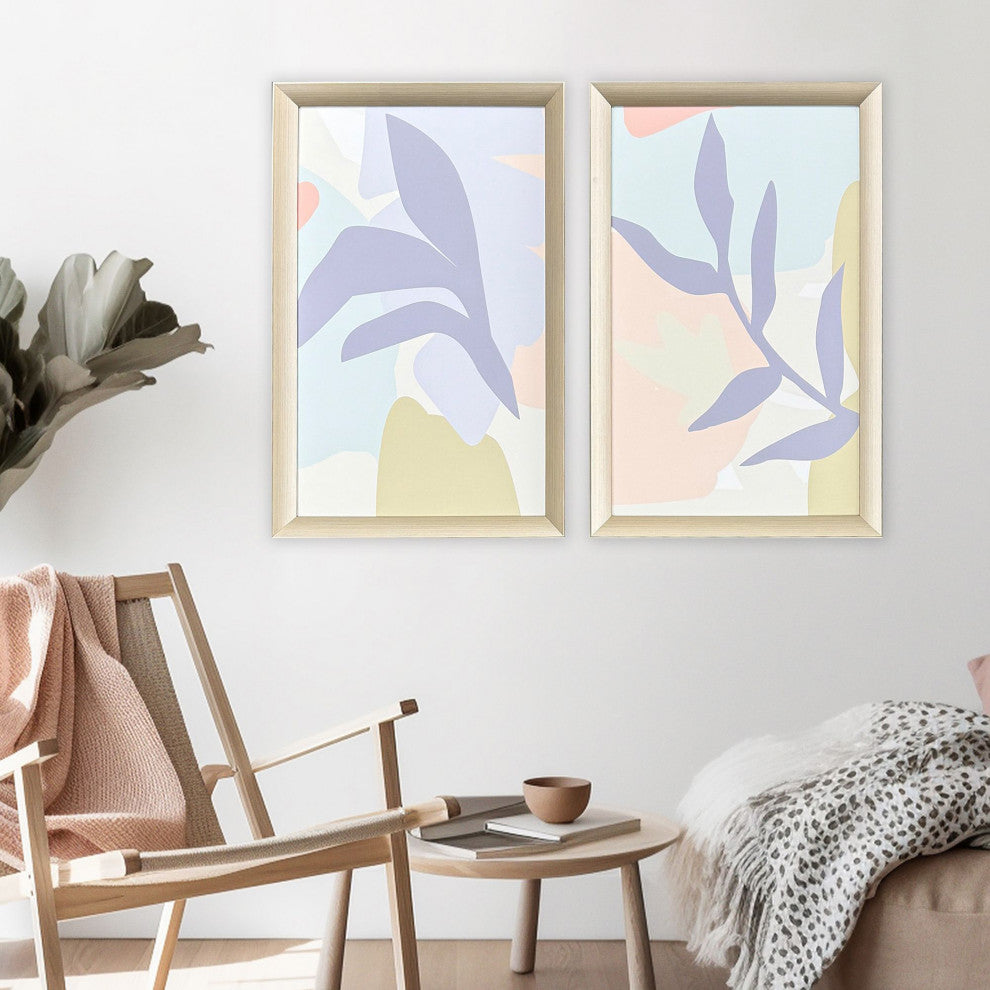 Pastel Tropics Framed Art, 2-Piece Set