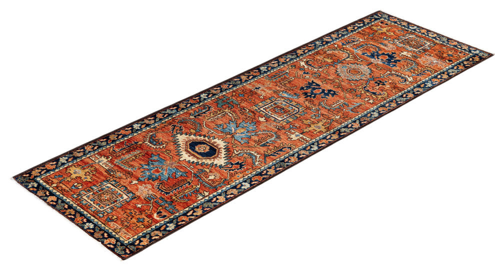 Serapi One-of-a-Kind Hand-Knotted Area Rug Red, 2'7" x 7'10"